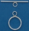 Sterling Silver Filled Smooth Toggle - 12Mm