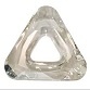 30Mm Triangle Cosmic Ring Silver Shade