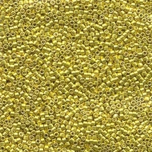 Db424 Galvanized Dark Yellow Dyed - Miyuki Delica Seed Beads - 11/0