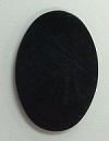 25 X 18Mm Oval Acrylic Mirror-Black