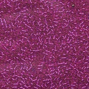 Db1340 Dyed Silver Lined Bright Fuchsia - Miyuki Delica Seed Beads - 11/0