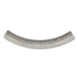 3.2 X 26Mm Plated Curved Tube-Silver