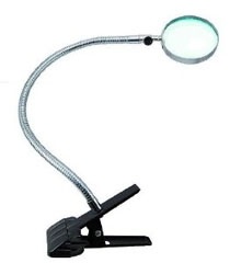 Flexible Gooseneck Magnifier W/Clip