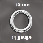 Sterling Silver Open Jump Ring - 6Mm, 16Ga
