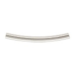Sterling Silver Curved Tube - 3Mm X 35Mm