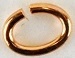 4 X 5Mm Open Oval Jump Ring-20 Gauge-Bright Copper