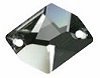 Swarovski 20 X 16Mm Cosmic Sew On Black Diamond