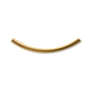 1.2 X 20Mm Plated Curved Tube-Gold