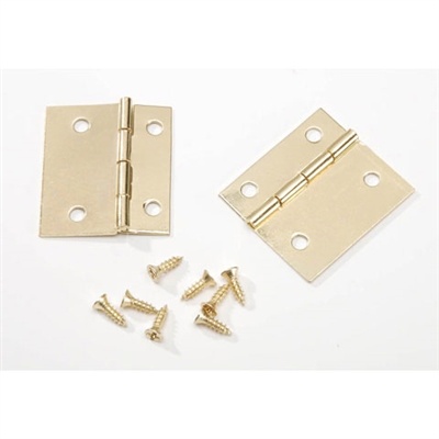 Brass Hinge Set - Gold Tone - 1.25"