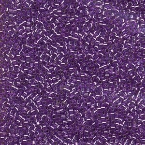 Db1343 Dyed Silver Lined Lavender - Miyuki Delica Seed Beads - 11/0