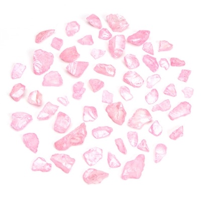 Darice® Decorative Sea Glass Chips - Pearlized Pastel Pink - Assorted - 1 Pound
