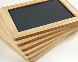 Wood Trimmed Blackboard - 4" X 6"