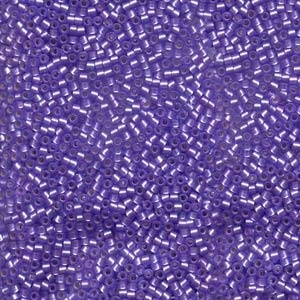 Db694 Semi Matte Silver Lined Purple - Miyuki Delica Seed Beads - 11/0