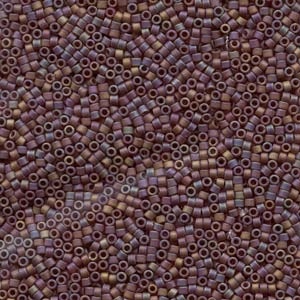 Db884 Matte Opaque Brown Ab - Miyuki Delica Seed Beads - 11/0
