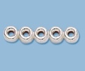 Sterling Silver Rondell Spacer Bar - 4Mm Spacing, 5 Hole