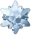 Swarovski 14Mm Edelweiss Flatback- Blue Shade