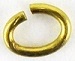 4 X 5Mm Open Oval Jump Ring-20 Gauge-Antique Gold