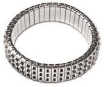 Cha Cha Expansion Bracelet Blank-3 Row Silver Bracelet