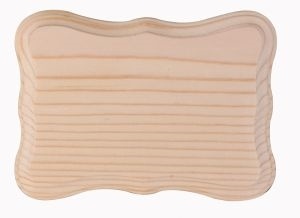 Wood Plaque - Shield - 7" X 9"