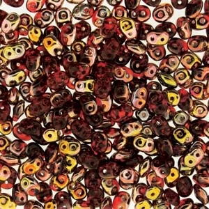Superduo Ruby Capri Gold - Luxurious Gemstone Jewelry