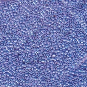 Db167 Opaque Light Sapphire Ab Miyuki Delica Seed Beads - 11/0