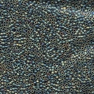 Db324 Matte Metallic Green Iris - Miyuki Delica Seed Beads - 11/0