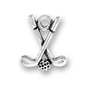 Sterling Silver Charm- Golf Clubs & Ball