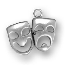 Sterling Silver Charm- Comedy/Tragedy Mask
