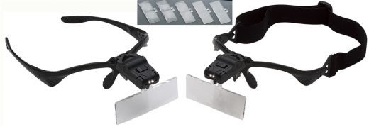 Optical-Head Visor With Dual Adjustable Led Lights - Jsp #Lo160