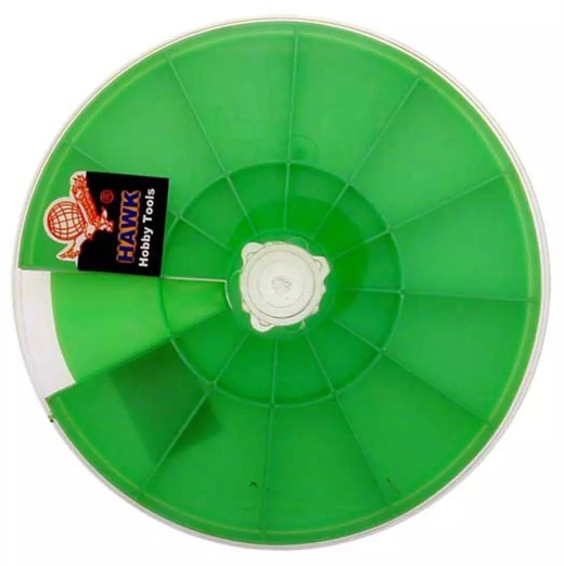 Hawk Rotating Bead Tray Storage Container - 12 Compartments