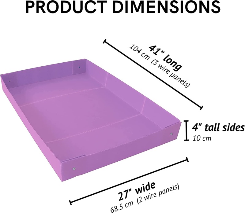 Midlee Guinea Pig Corrugated Plastic Cage Liners 2 X 3 Panel Size