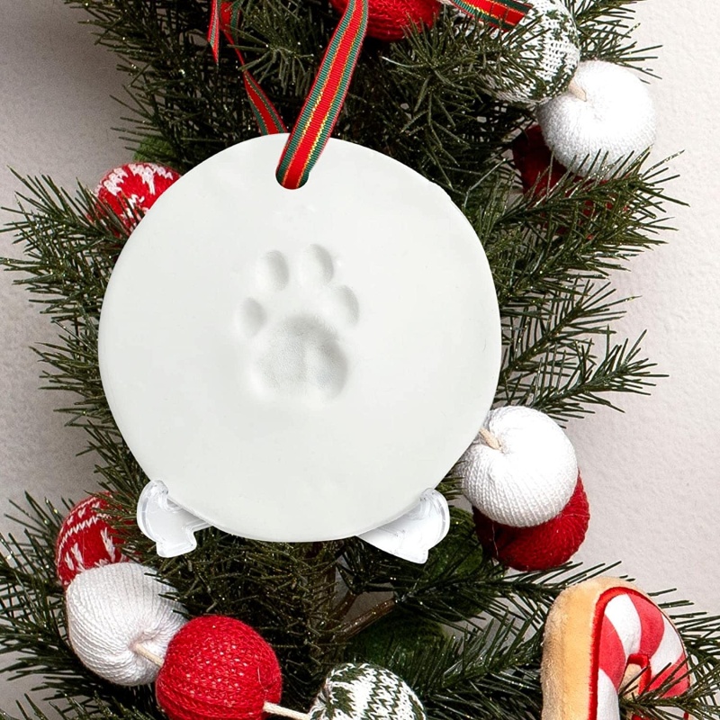 midlee-christmas-clay-dog-paw-print-ornament-kit-with-stand