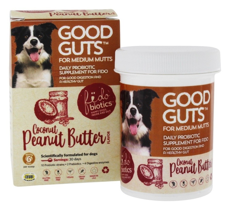 Fidobiotics Good Guts Daily Probiotic For Medium Mutts Coconut Peanut