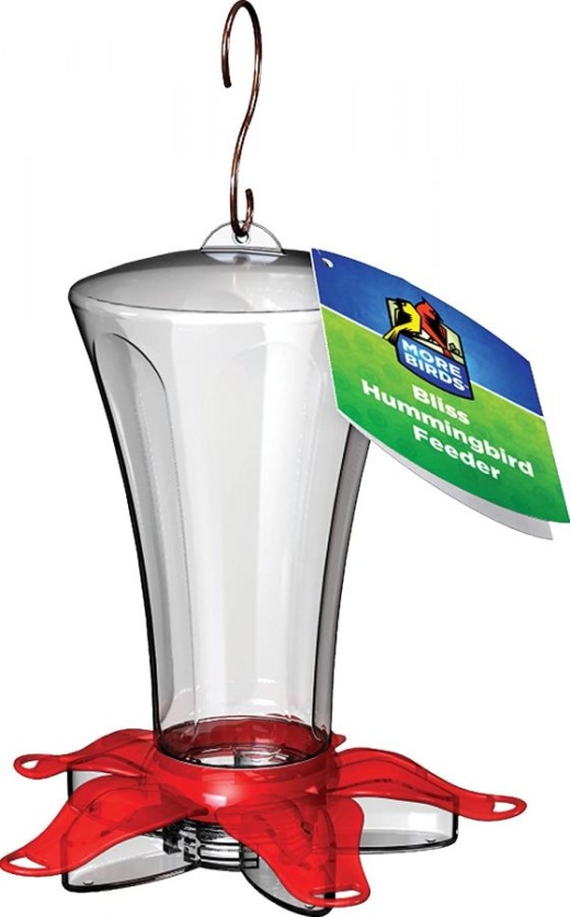 More Birds Bliss Plastic Hummingbird Feeder - 13 Oz