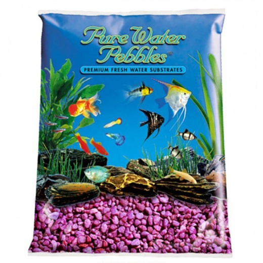Pure Water Pebbles Aquarium Gravel - Neon Purple - Ds