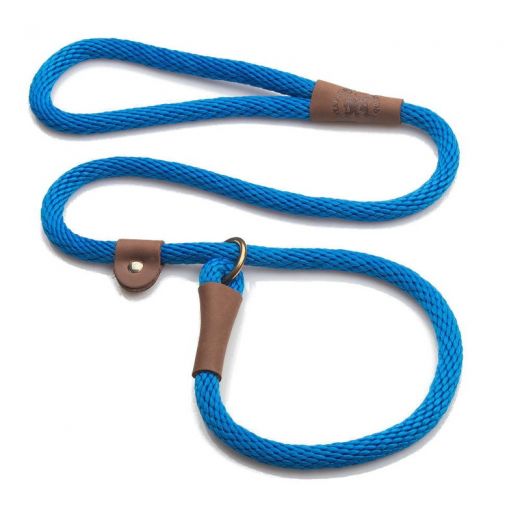Mendota Slip Leash - Large 1/2 Inch - Blue / 4 Feet