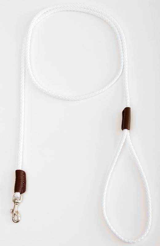 Mendota Show Snap Leash - White