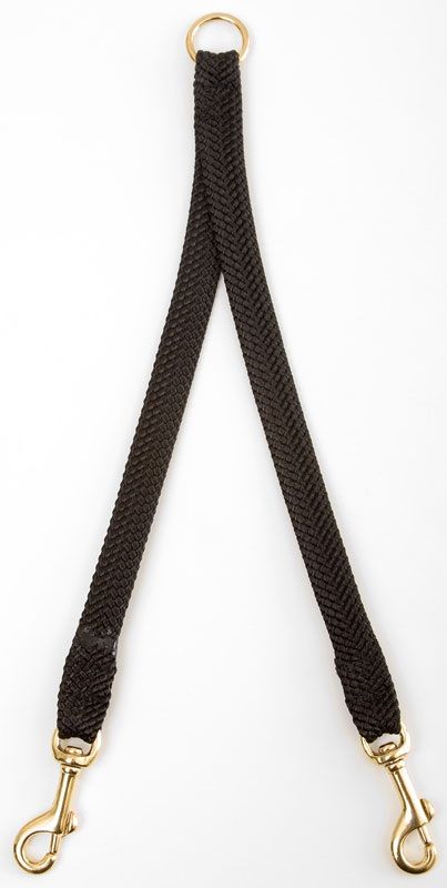 Mendota 2-Dog Coupler - Black / Small