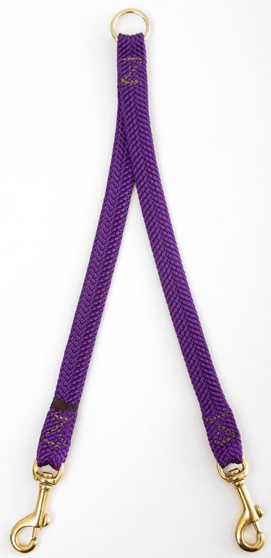 Mendota 2-Dog Coupler - Purple / Large