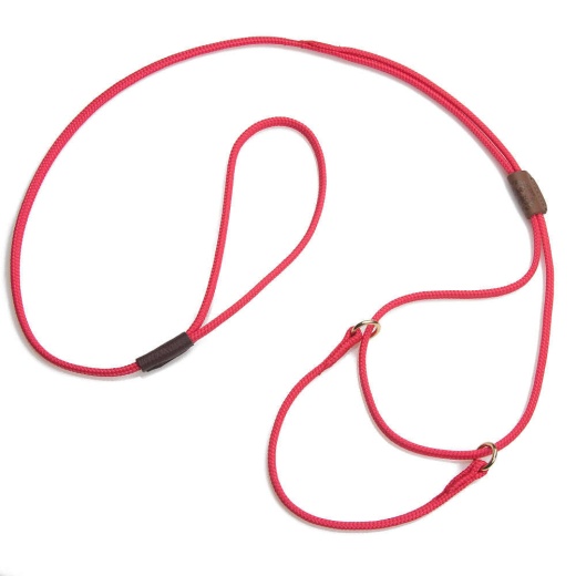Mendota Show Martingale Leash - Raspberry / 10 Inch