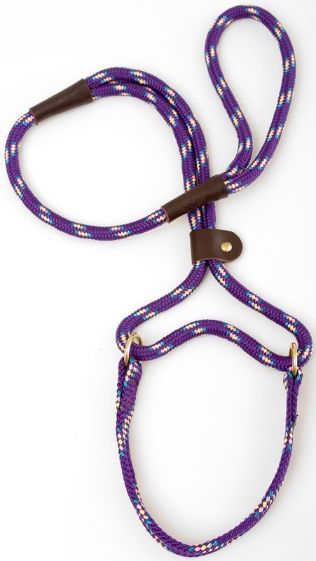 Mendota Dog Walker - Large 1/2 Inch - Purple Confetti / 4 Feet