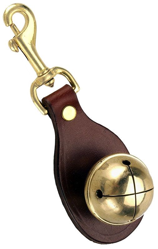Leather Snap Bell in Chestnut - Mendota Pet
