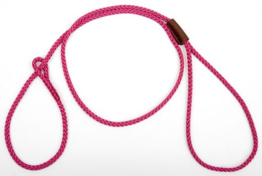 Mendota Show Loop Leash - Raspberry