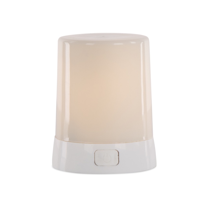 Fia Flame White Plastic, 2"D x 2.75"H, with 6-Hour Timer and Remote