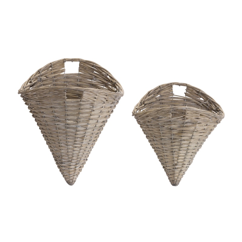Wall Basket Set of 2 Willow