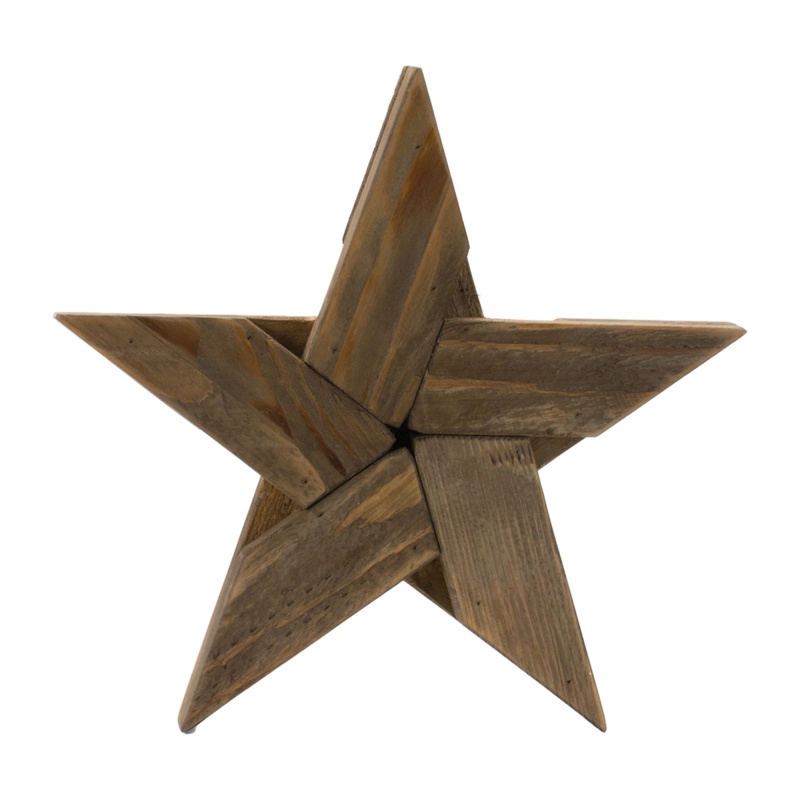 Star (Set of 2) 20"H Wood