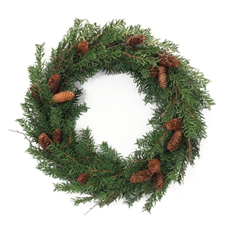 Pine Wreath 26”D Plastic