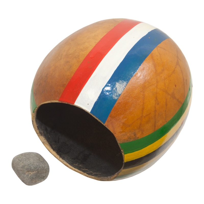 Mid-East Large Painted Gourd, Stone