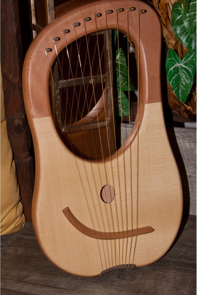 Mid-East Lyre Harp 10-String, Lacewood