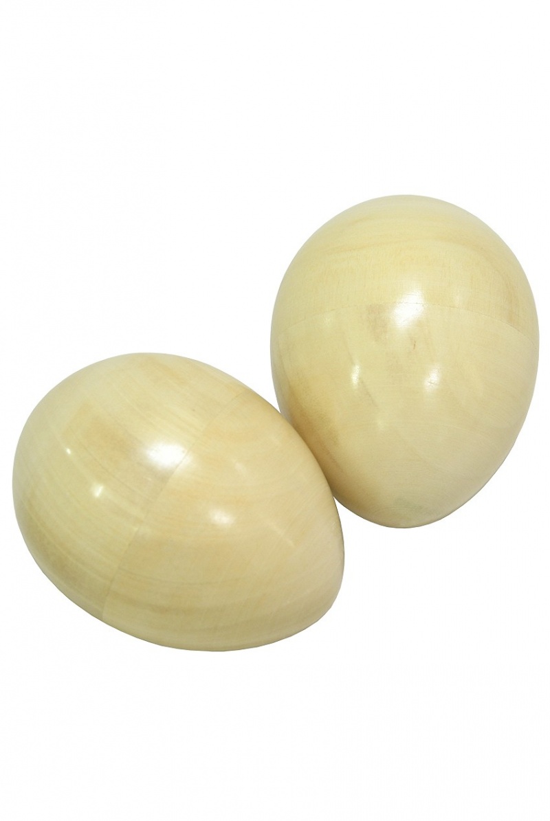 Dobani Wooden Egg Shakers - Pair - Natural